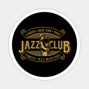 Vintage Jazz Club Retro Style Magnet